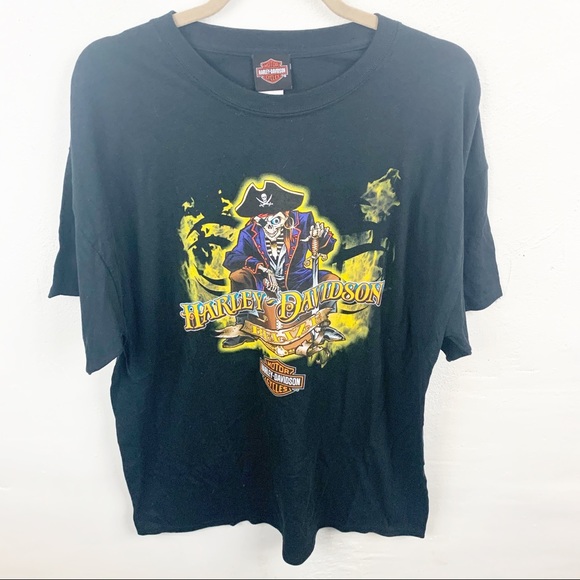 Harley-Davidson Other - Harley Davidson Black Belize Pirate Graphic Tshirt
